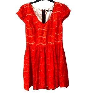 Kenzie orange lace dress size M